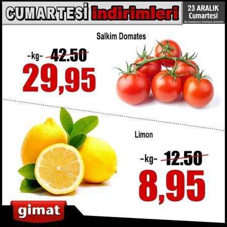 Gimat'ta Cumartesi İndirimleri Başlıyor! Patates Soğan ve Diğer Sebzelerde Fiyatlar Düştü (23/12/2023)
