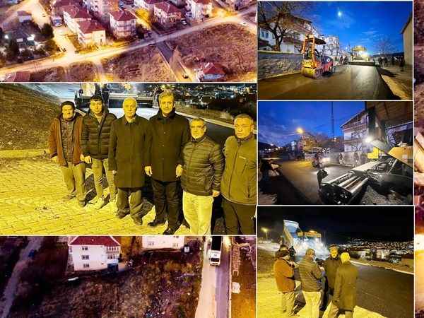 Yozgat'ta Belediye Asfalt Üretimine Gece Gündüz Demeden Devam Ediyor! (24/12/2023)