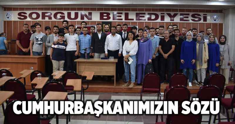CUMHURBAŞKANIMIZIN SÖZÜ