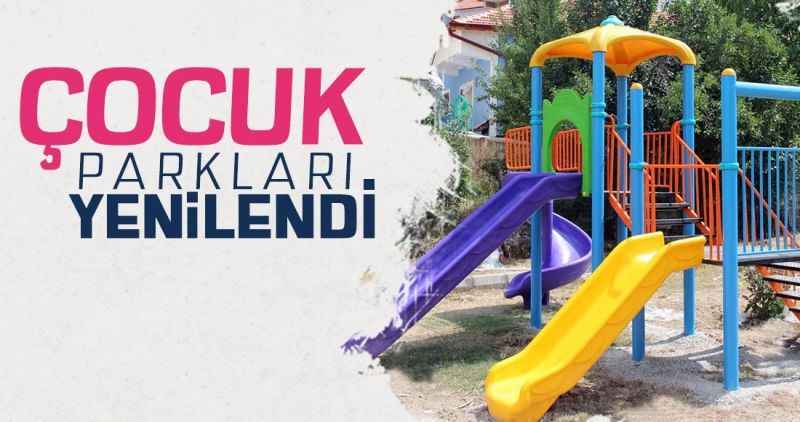 ÇOCUK OYUN PARKLARI YENİLENDİ !!