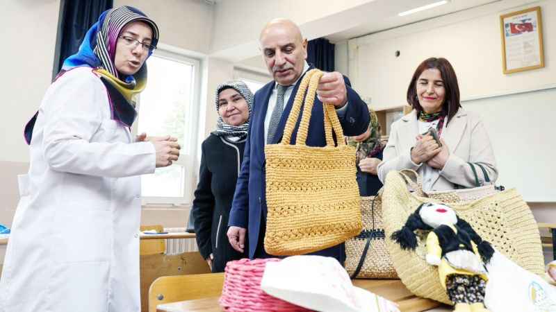 Ankara'da bir okulda açıldı Bu atölye gelir kapısı olacak