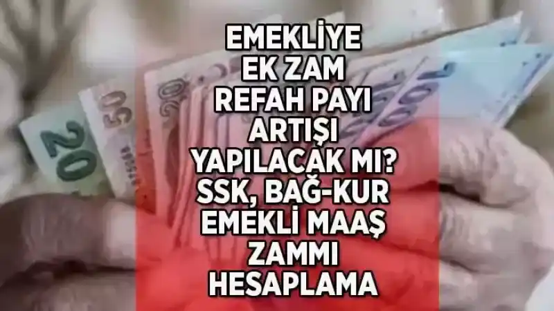 SSK ve Bağ-Kur emekli maaş zammına seyyanen zam ya da ek zam olacak mı?