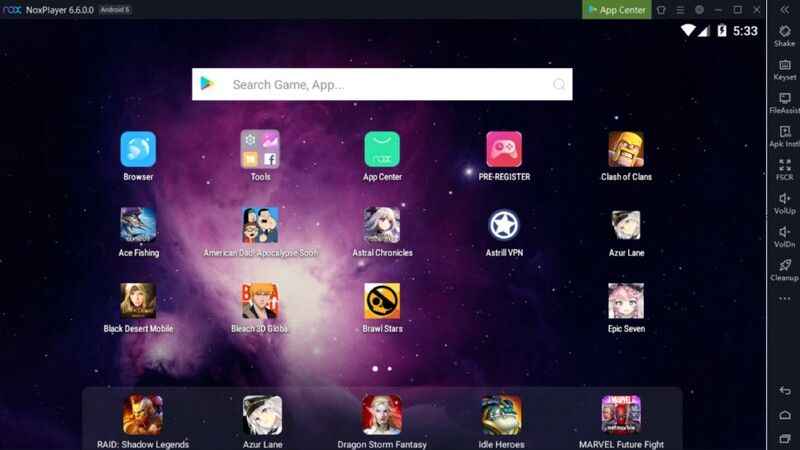 Android emulator for pc