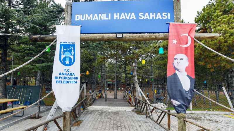 Hacıkadın Kent Ormanı'na kış ayarı