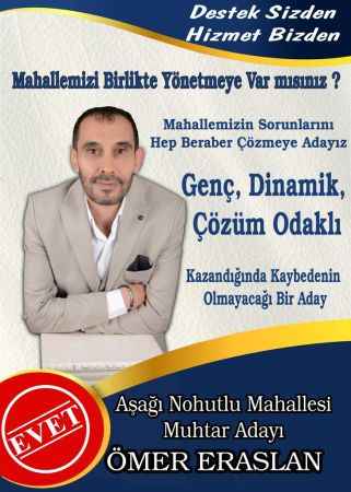 Yozgat'a ve mahalleye hizmet için aday oldu