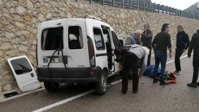 Gümüşhane'de Meydana gelen trafik kazasında 6 kişi yaralandı