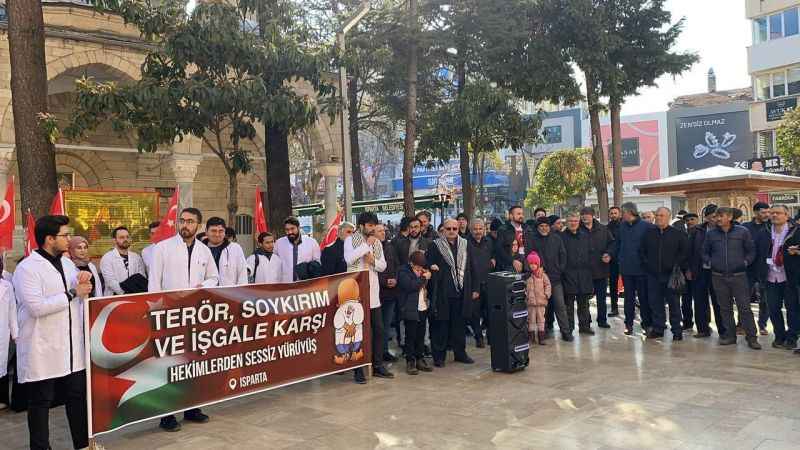 Isparta'da Sessiz yürüyüş düzenlendi