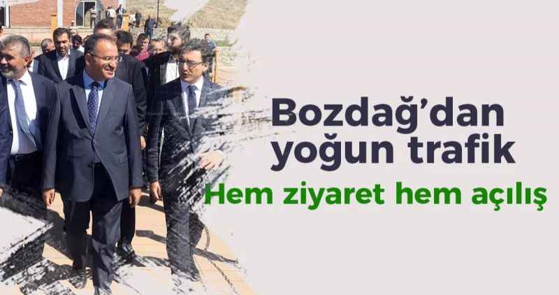 Bozdağ'dan yoğun trafik Hem ziyaret hem açılış