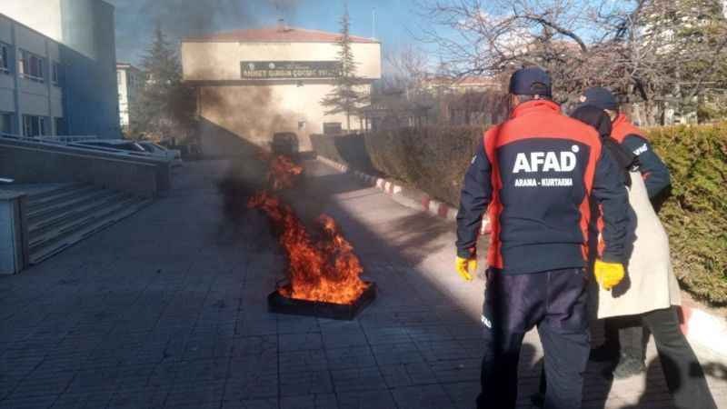 Aksaray'da AFAD'ın Eğitim seferberliğiyle toplum afete hazırlanıyor