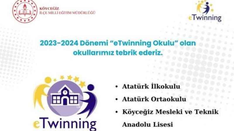 Köyceğiz'den 6 Okul eTwinning unvanı aldı