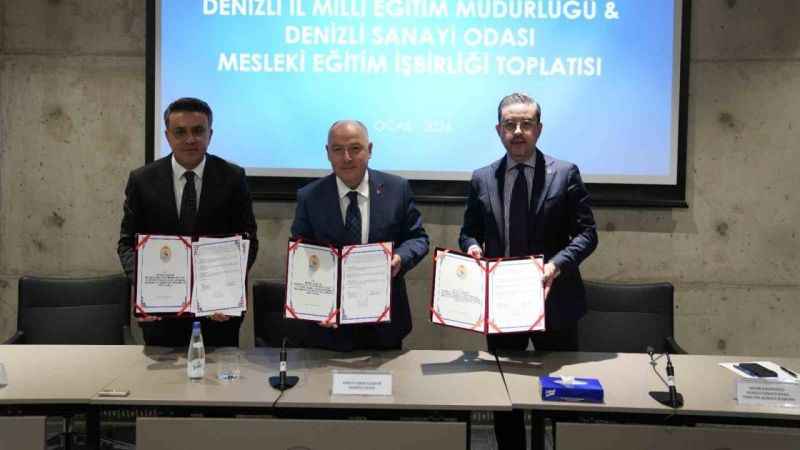 Denizli'de Sanayi ve Eğitim iş birliği: Mesleki Eğitim protokolü imzalandı