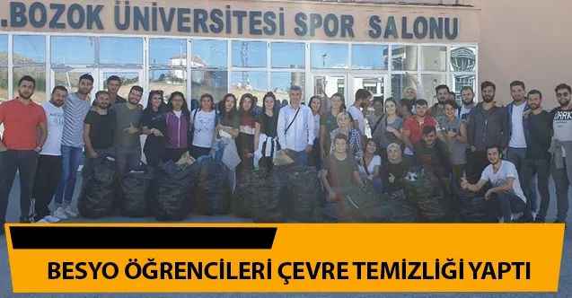 BESYO ÖĞRENCİLERİ ÇEVRE TEMİZLİĞİ YAPTI