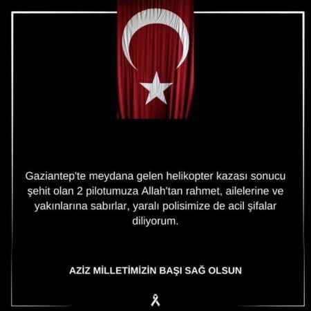 Helikopter Kazasında Şehit Olan Pilotlar İçin Yozgat'tan Başsağlığı Mesajı