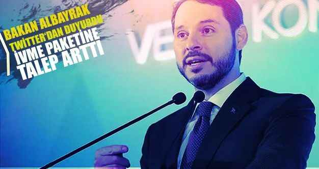 Bakan Albayrak'tan İVME Finansman Paketi açıklaması