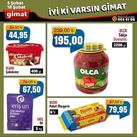 Yozgat’ın marketi GİMAT’ta 5-18 Şubat arası geçerli olan büyük indirim bugün başladı.
