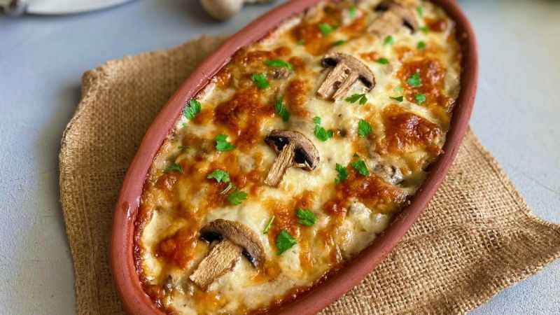Mantar Severlerin Yeni Favorisi: Beşamel Soslu Mantar Graten