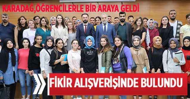 Öğrencilerle bir araya geldi, taleplerini dinledi