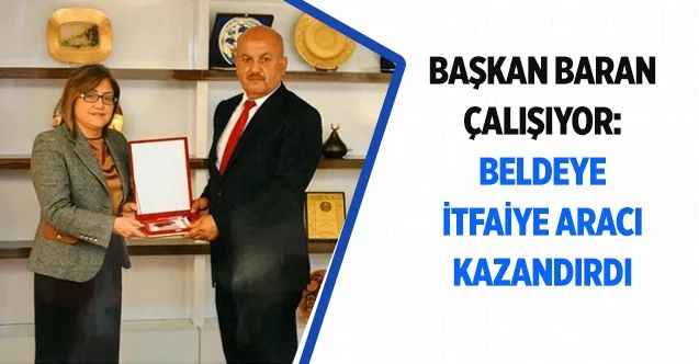 Başkan Baran, çalışıyor