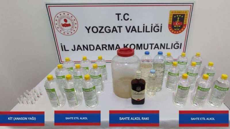 Yozgat Jandarmasından Sahte Alkol Üretimine Büyük Baskın!