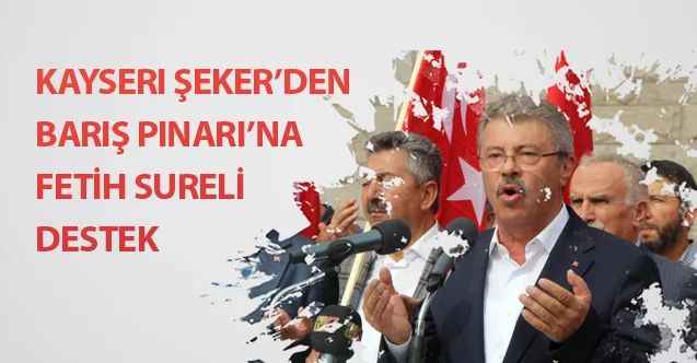 Kayseri Şeker'den Fetih Sureli destek