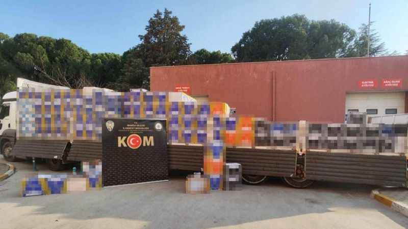 Manisa'da Rüşvetle yapılan bandrolsuz Makaron operasyonu