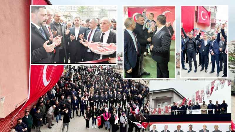 Şefaatli'de MHP Rüzgarı: mitingli karargah açılışı