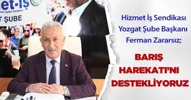Barış Pınarı Harekatı’nı Destekliyoruz
