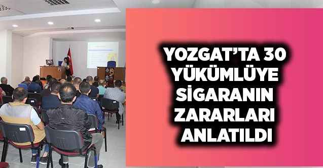 Yozgat’ta 30 Yükümlüye Sigaranın Zararları Anlatıldı