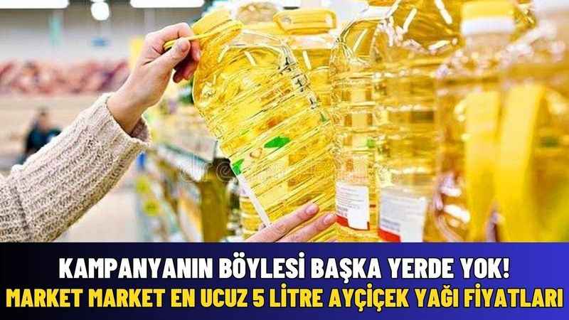 Kampanyanın Böylesi: 5 Litre Ayçiçek Yağı Fiyatları Karşılaştırması