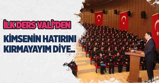 Yozgat POMEM’de ilk dersi Vali verdi