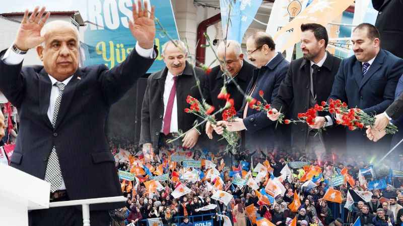 Yüzlerce Akdağmadenli soğuk havaya rağmen toplandı: açılışta hizmet sözü verildi