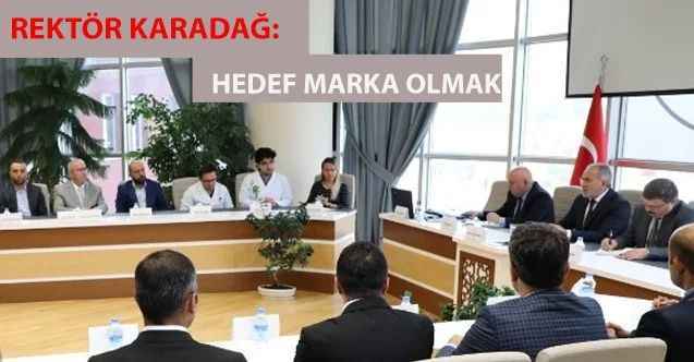 Rektör Ahmet Karadağ, personelle istişare yaptı