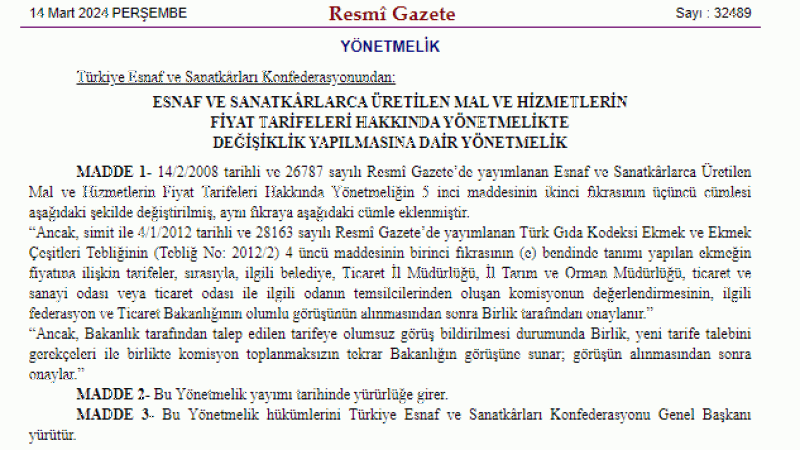Yozgat'ta ekmek ve simide zam yapılamayacak