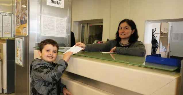 Minik öğrenciler PTT’nin kuruluşunu mektup göndererek kutladı