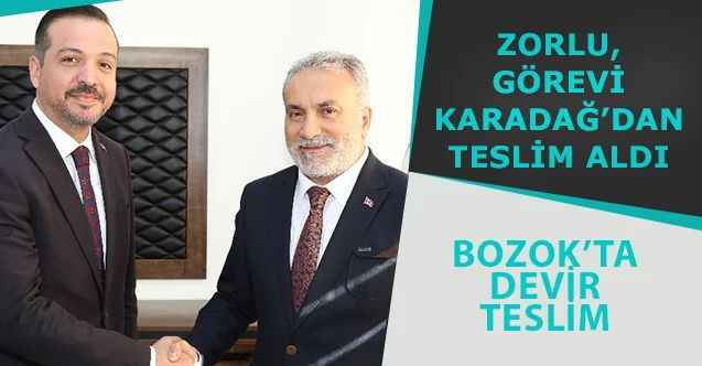Bozok'ta devir teslim