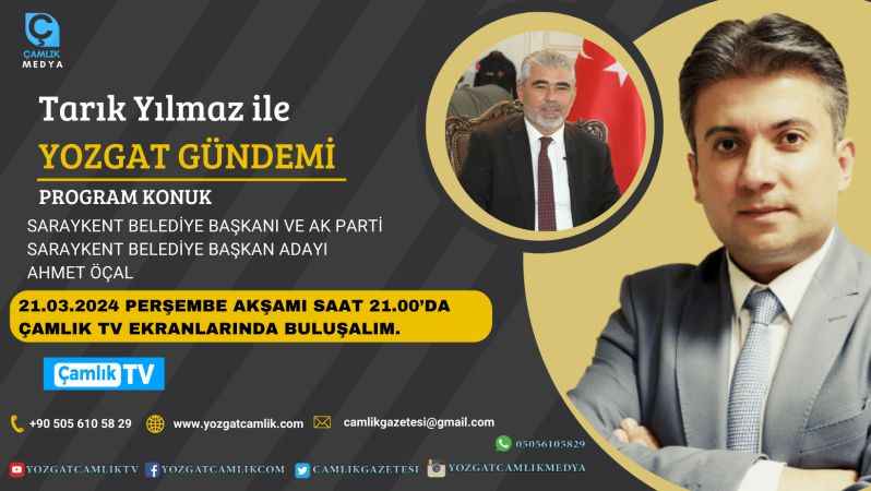 Tarık Yılmaz'la Yozgat Gündemi Bu Akşam 21.00'da