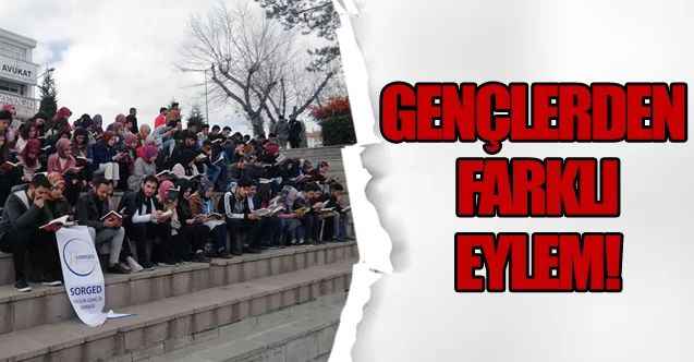Gençlerden farklı eylem!