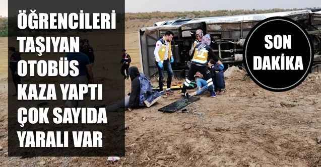 Yozgat'ta Öğrencileri Taşıyan Otobüs Devrildi: 26 Öğrenci Yaralandı.