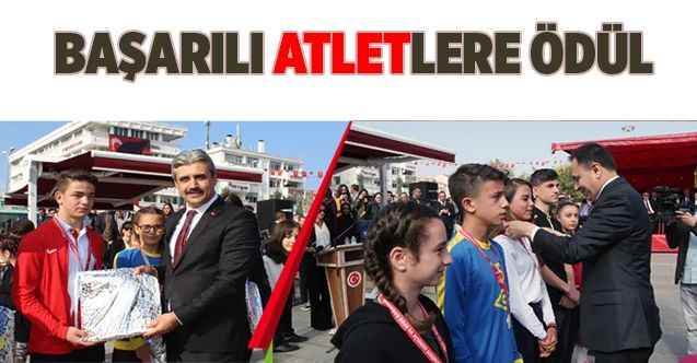 Başarılı atletler ödüllendirildi