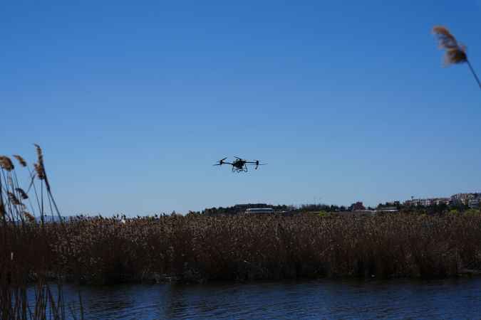 Drone ile yapılıyor Başkan göreve hızlı başladı