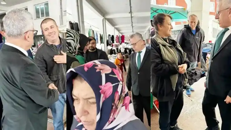 Yozgat Belediye Başkanı ziyaret istemiyor! Açıklamayı pazar yerinden yaptı!