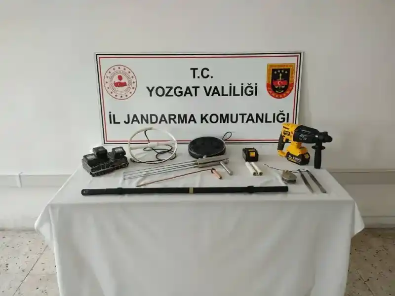 Yozgat'ta Kaçak Kazı Operasyonu: 3 Şüpheli Gözaltına Alındı