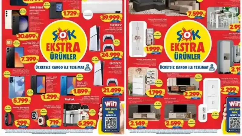Yozgat'ta ŞOK marketler zinciri, teknoloji tutkunlarını sevindirecek bir kampanya başlattı! iPhone 13, PS5 Slim ve Dyson V11 gibi teknoloji ürünleri şimdi çok özel fiyatlarla satışta.