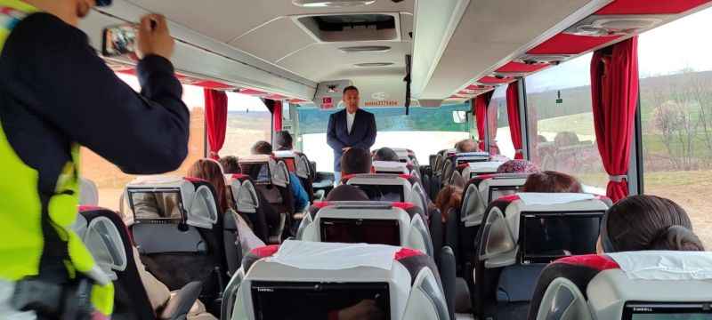 Yozgat'ta Jandarma'dan Habersiz Otobüs Denetimi