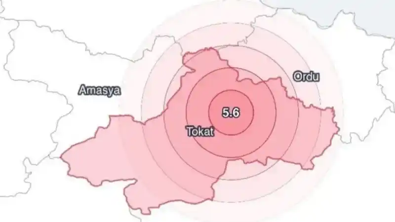 Tokat Sulusaray’daki 5,6 büyüklüğündeki deprem Amasya’da da hissedildi