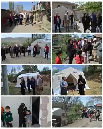 Çekerek Kaymakamı Fidan Bozkır, Depremzedelerle yakından ilgileniyor