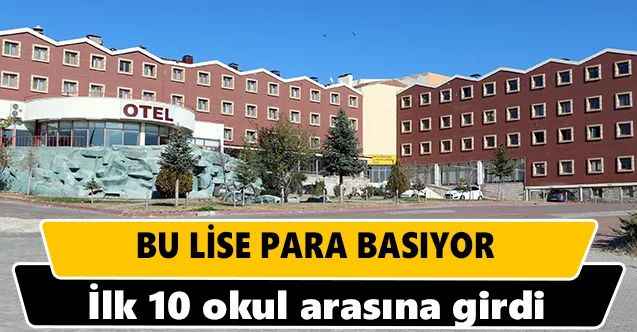Yozgat'ta bu lise para basıyor