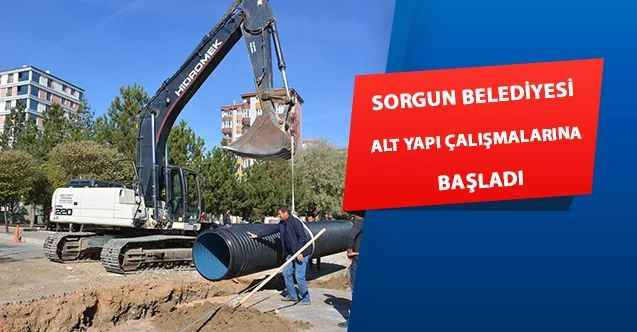 Sorgun Belediyesi Alt Yapı Çalışmaları Başladı