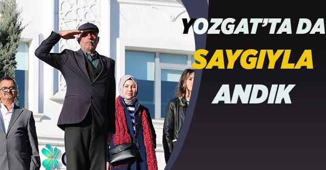 Yozgat’ta Atatürk düzenlenen törenle anıldı