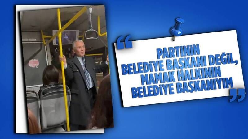 Mamak Belediye Başkanı Şahin, Halk Otobüsünde Sıradışı Bir Deneyim Yaşadı!